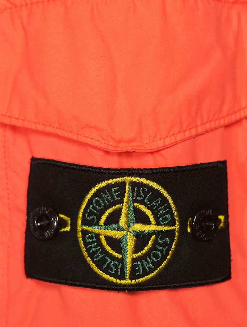 Nylon Zip Jacket With Hood