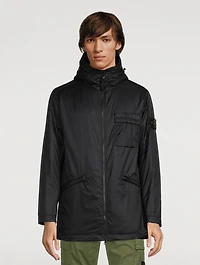 Ripstop Nylon Zip Jacket With Hood