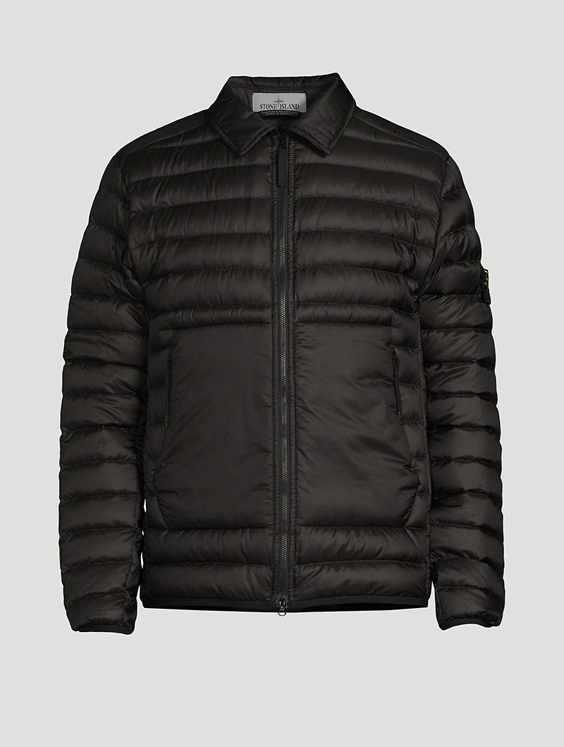 Nylon Down Shirt Jacket