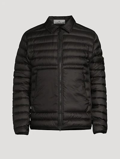 Nylon Down Shirt Jacket