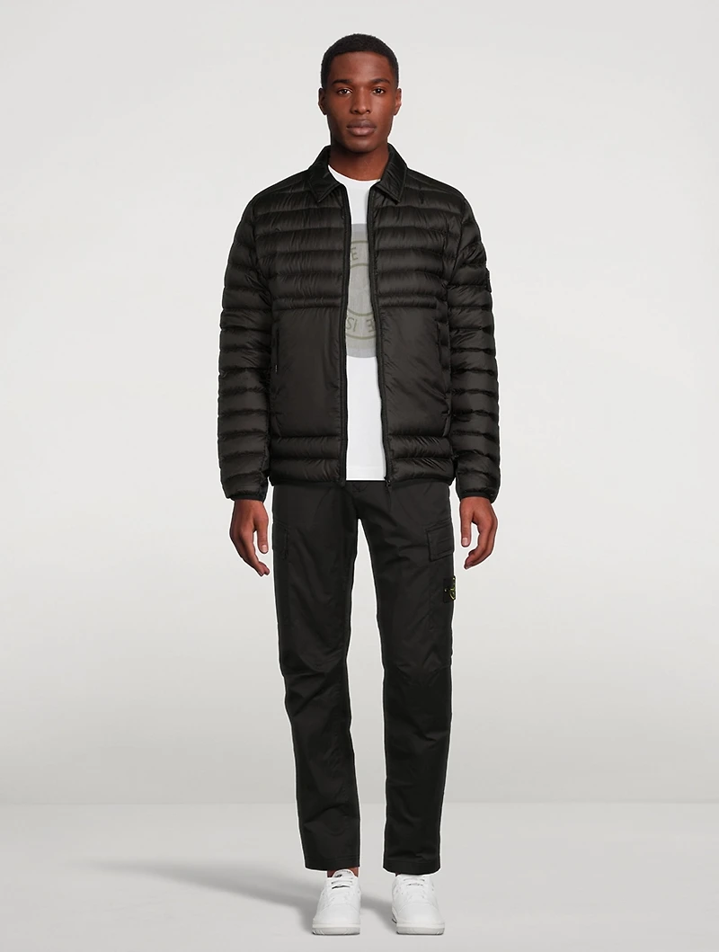 Nylon Down Shirt Jacket