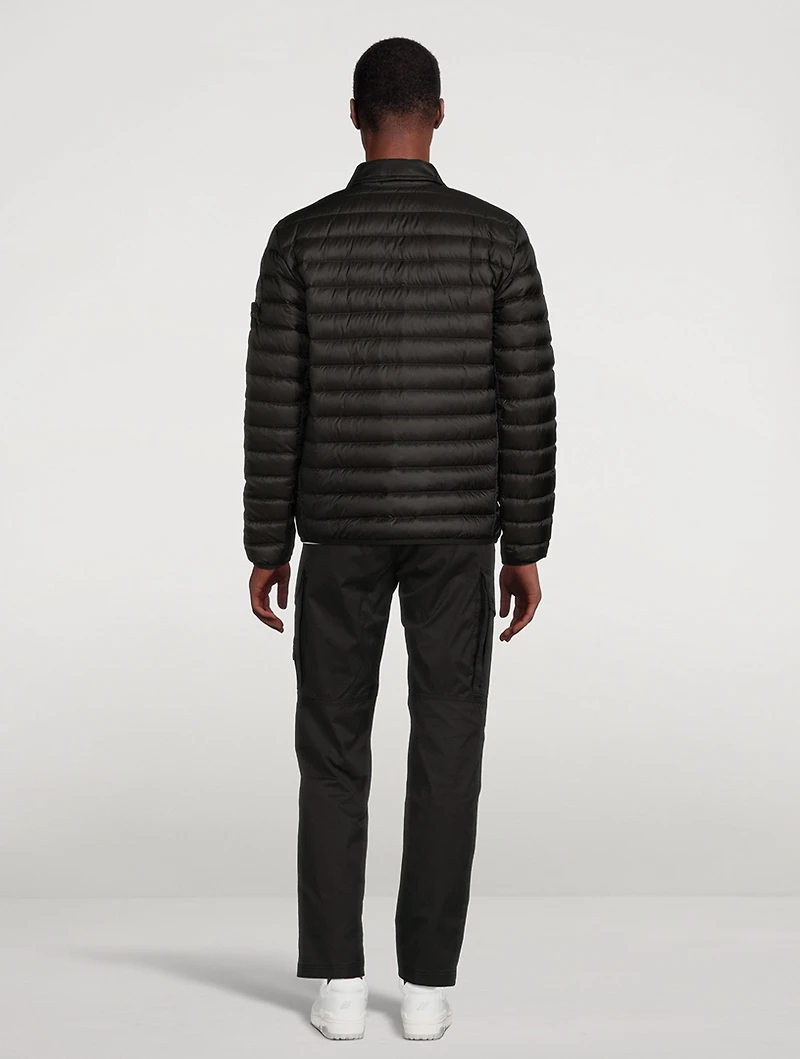 Nylon Down Shirt Jacket