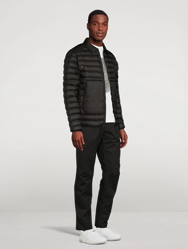 Nylon Down Shirt Jacket