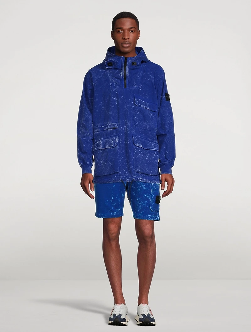 Cotton Ripstop Anorak Jacket With Hood