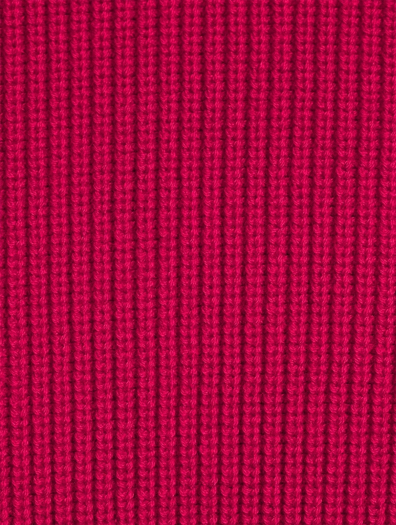 Ribbed Soft Cotton Crewneck Sweater