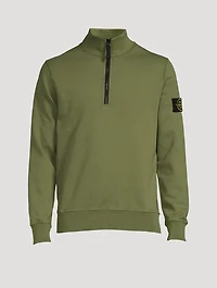 Cotton Half-Zip Sweatshirt