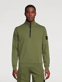 Cotton Half-Zip Sweatshirt