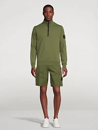 Cotton Half-Zip Sweatshirt