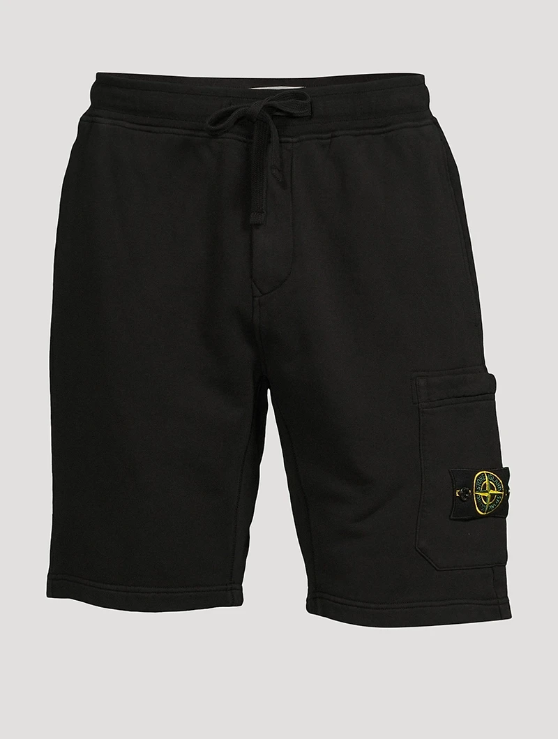 Garment-Dyed Cotton Fleece Shorts
