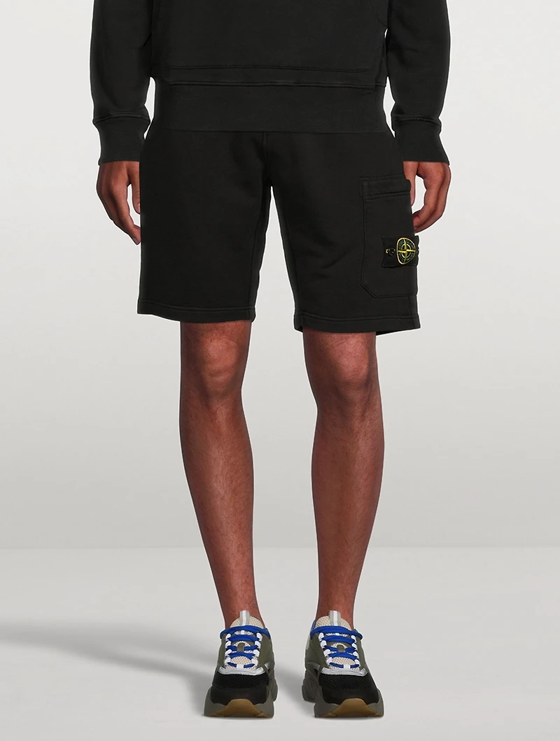 Garment-Dyed Cotton Fleece Shorts