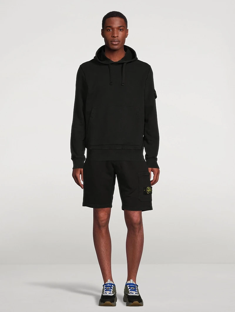 Garment-Dyed Cotton Fleece Shorts