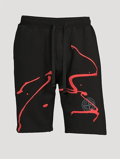 Ink Three Cotton Fleece Shorts