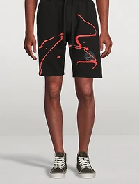 Ink Three Cotton Fleece Shorts