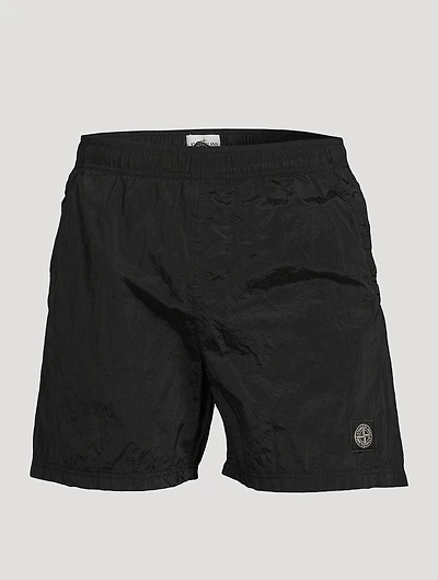 Nylon Metal Garment-Dyed Swim Shorts