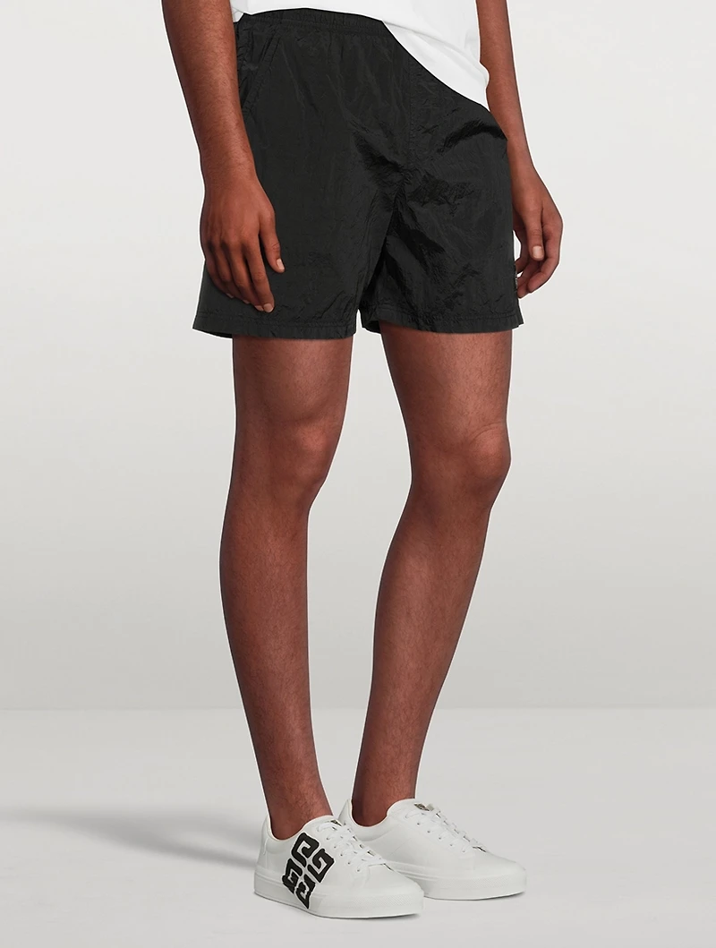 Nylon Metal Garment-Dyed Swim Shorts