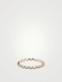 Ivy 18K Rose Gold Eternity Band With Diamonds