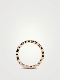 Ivy 18K Rose Gold Eternity Band With Diamonds