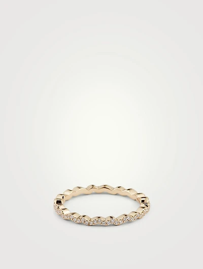 Ivy 18K Gold Eternity Band With Diamonds
