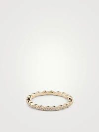 Ivy 18K Gold Eternity Band With Diamonds
