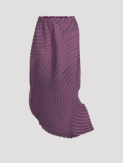 Silence Pleats Midi Skirt