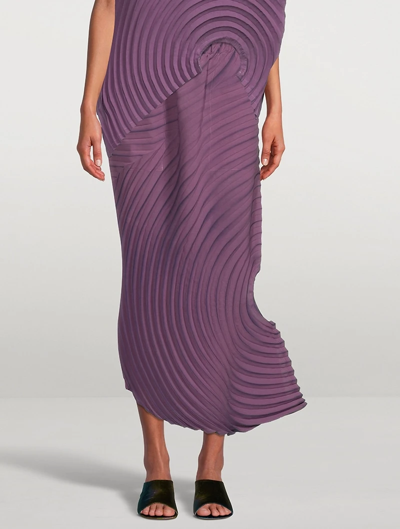 Silence Pleats Midi Skirt