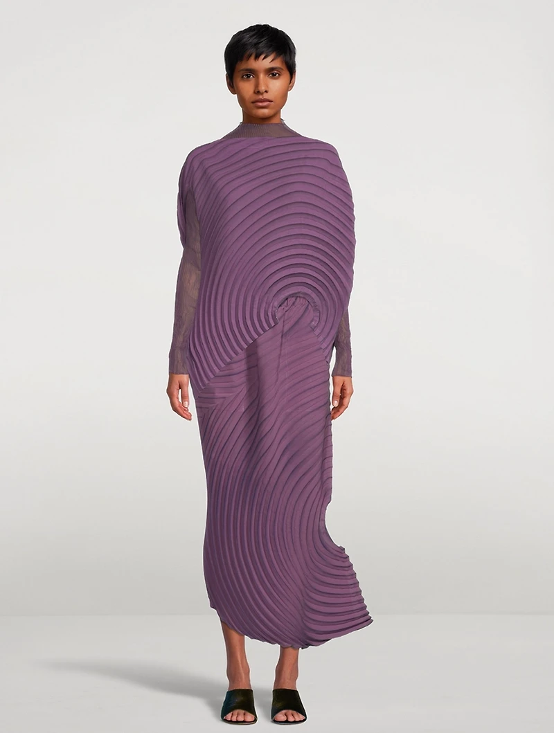 Silence Pleats Midi Skirt