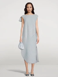 Silence Pleats Midi Dress