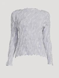 Fuzzy Pleats Top