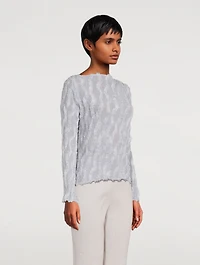 Fuzzy Pleats Top