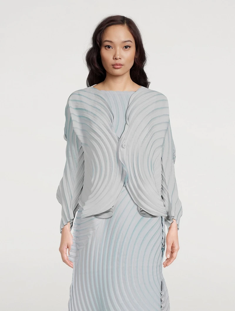 Silence Pleats Cardigan