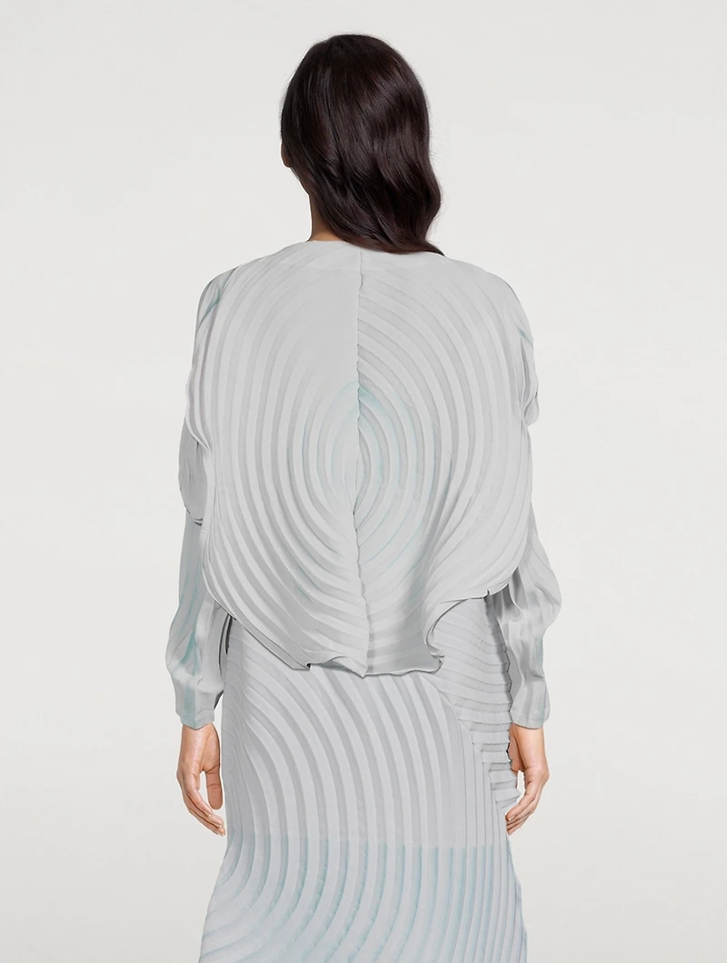 Silence Pleats Cardigan