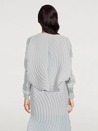 Silence Pleats Cardigan