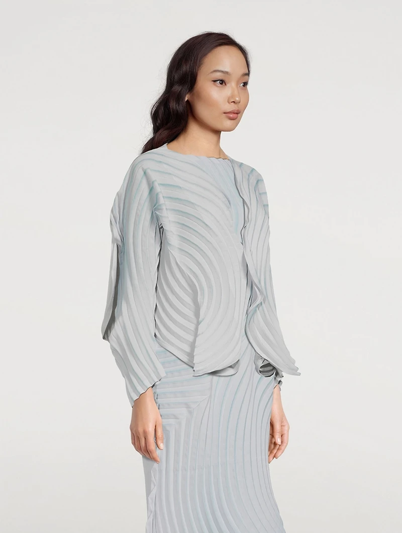 Silence Pleats Cardigan