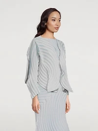 Silence Pleats Cardigan