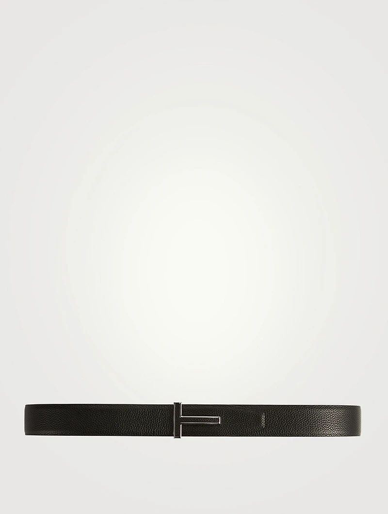 Leather Reversible T Belt
