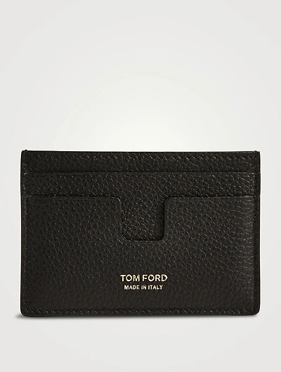 T Line Leather Card Holder