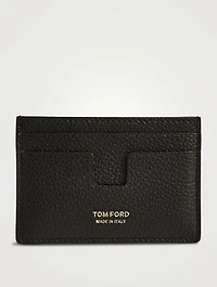 T Line Leather Card Holder