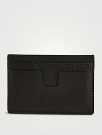 T Line Leather Card Holder