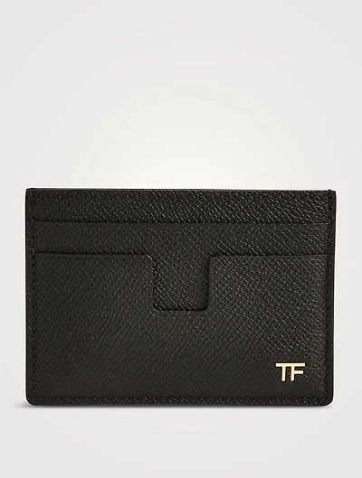 Leather Money Clip Card Holder