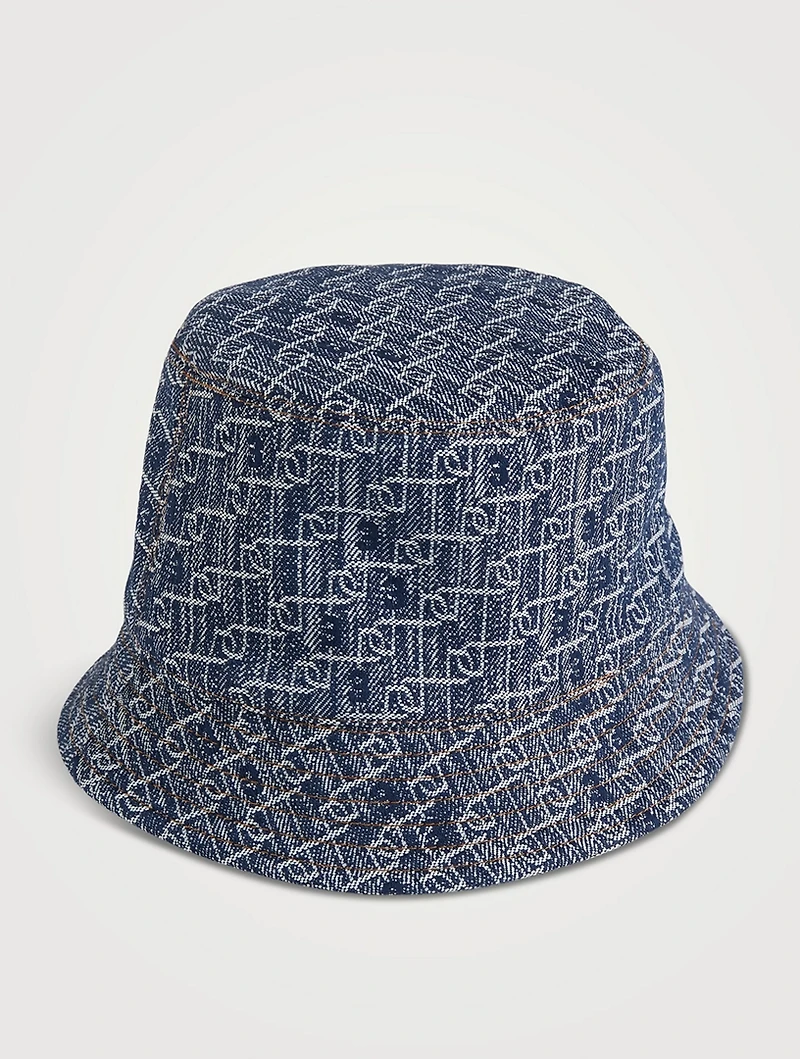 Denim Monogram Bucket Hat