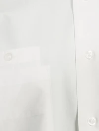 Long-Sleeve Shirt With Tulle Collar