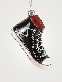 Retro Sneaker Glass Ornament