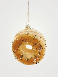 Everything Bagel Glass Ornament