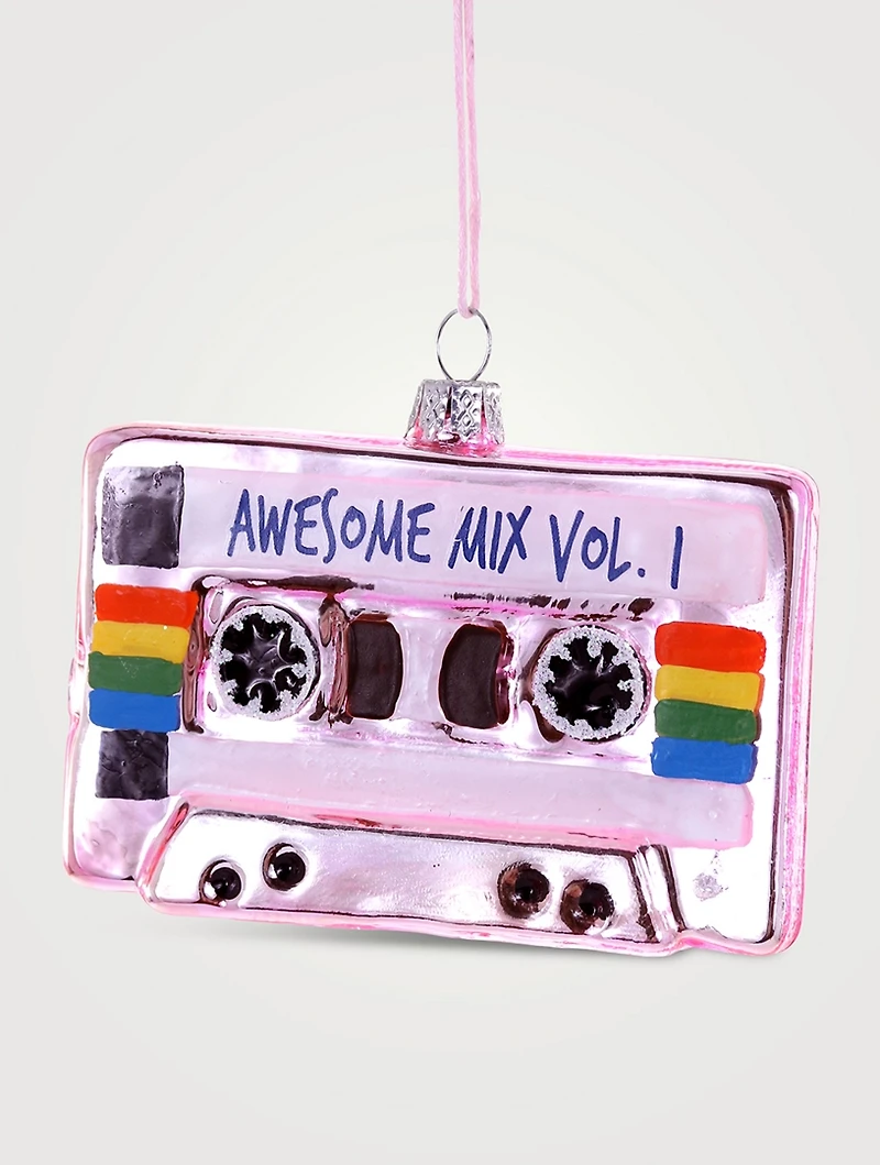 Awesome Mix Tape Glass Ornament