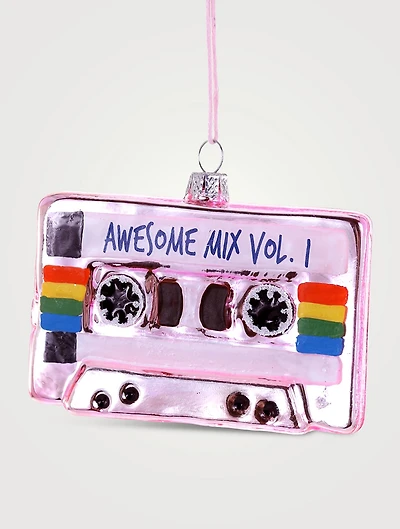 Awesome Mix Tape Glass Ornament