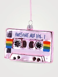 Awesome Mix Tape Glass Ornament