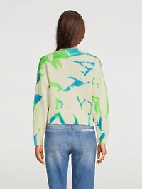 Shard Cashmere Sweater Tie-Dye Print
