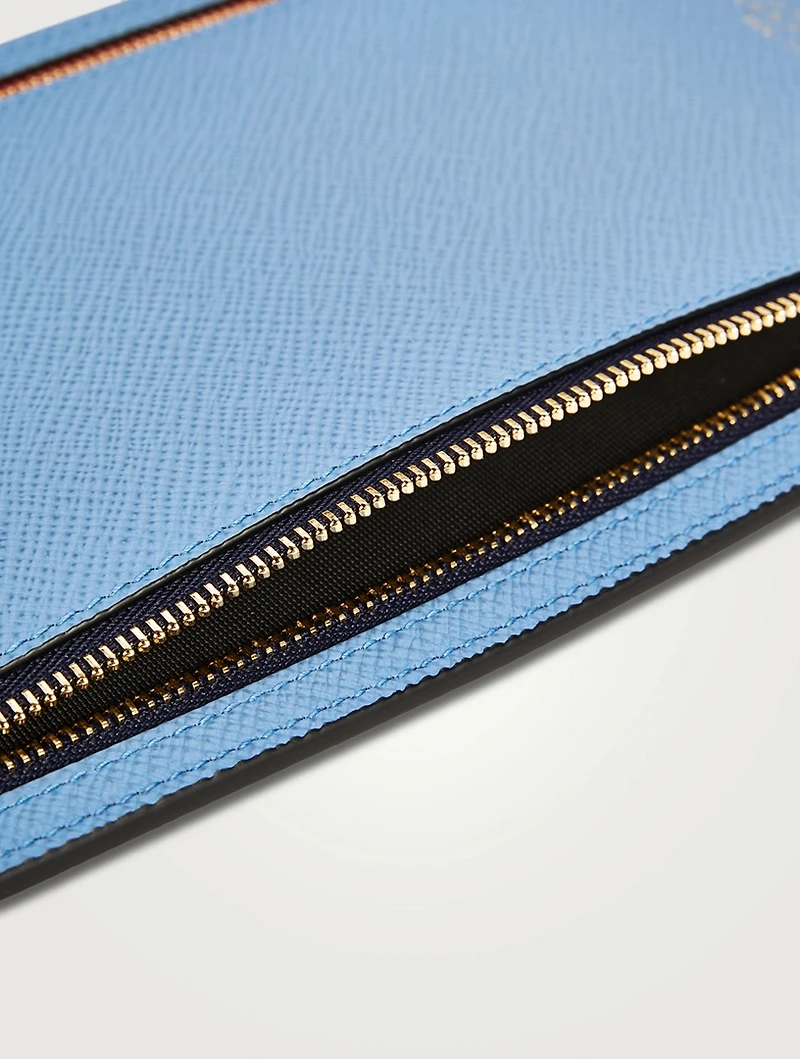 Panama Leather Multi-Zip Travel Wallet