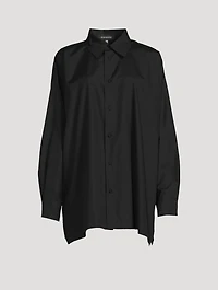 Cotton Poplin A-Line Shirt