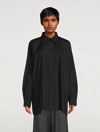 Cotton Poplin A-Line Shirt